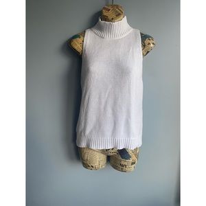 Banana Republic White Turtleneck Sweater